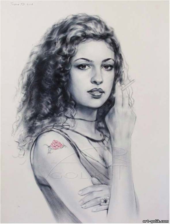 girl with cigarette