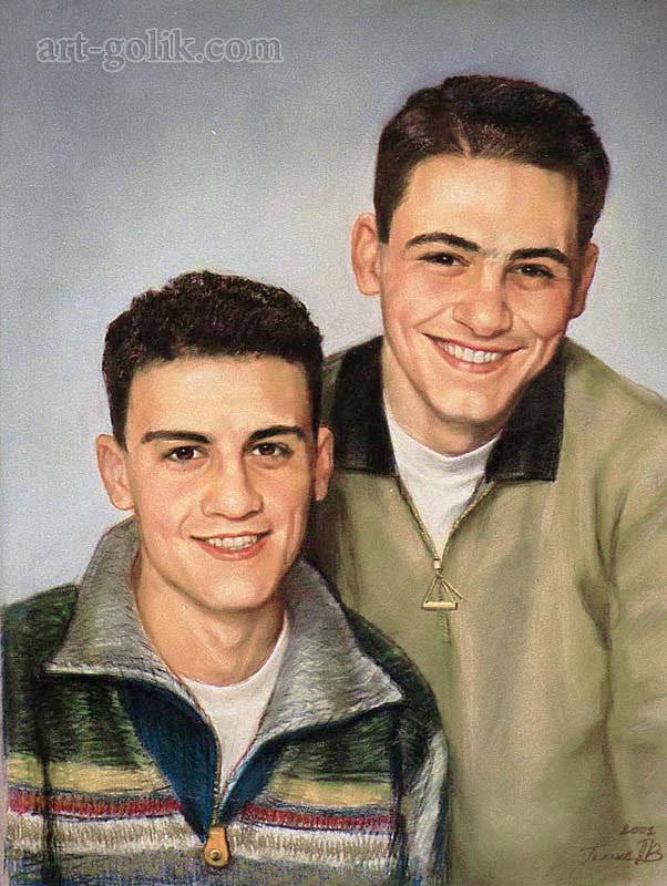 brothers couple portrait 